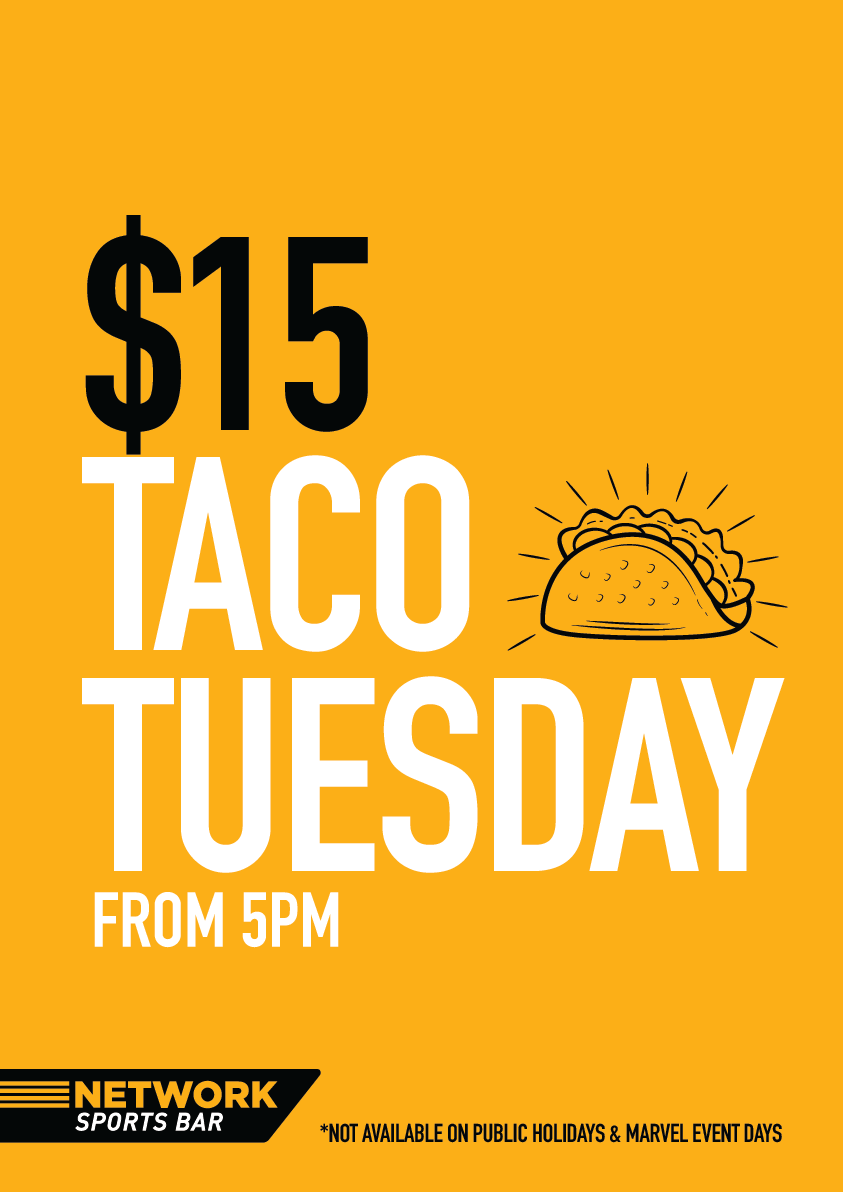 $15 Taco Tuesday Network Sports Bar