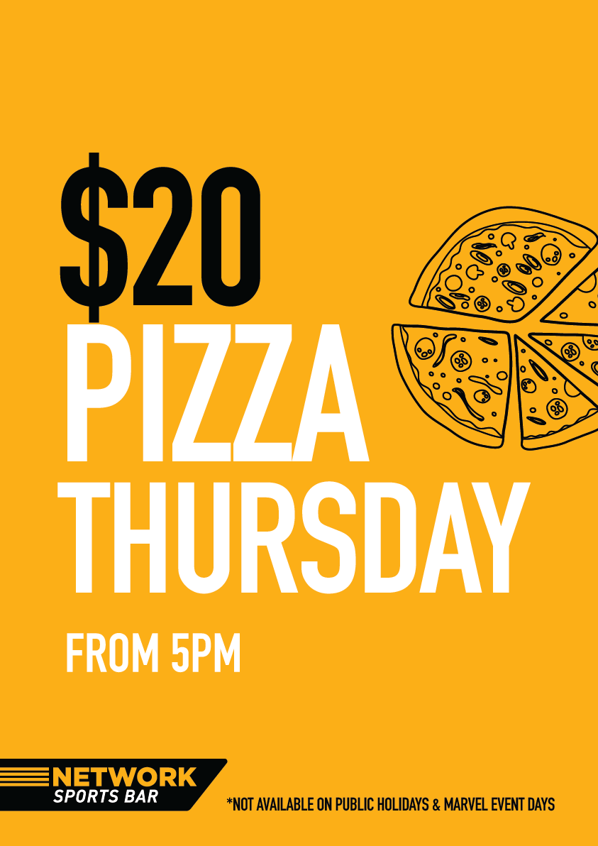 $20 Pizza Thursday Network Sports Bar